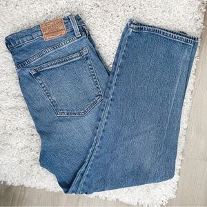 Lucky Band Authentic Crop Straight Leg Jeans High Rise Size 10/30